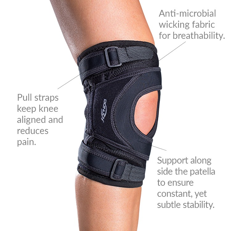 Features of Donjoy Tru-Pull Lite Knee Brace