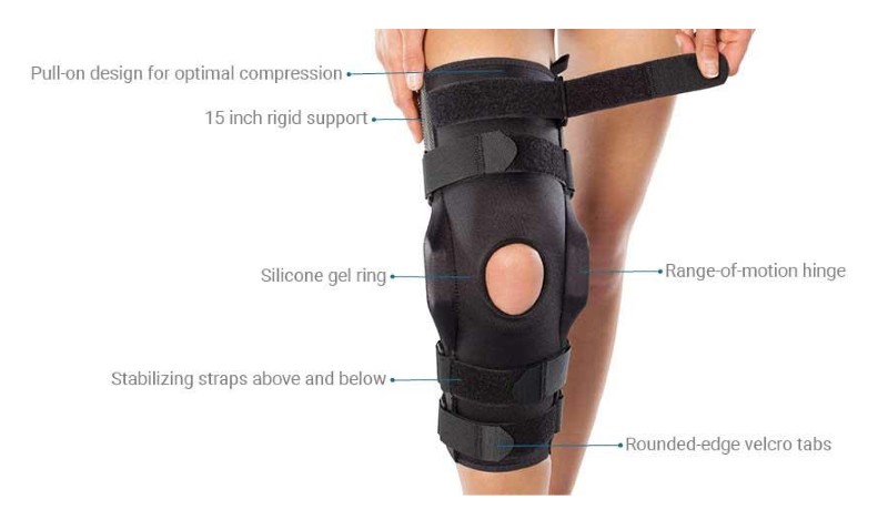 BioSKin Gladiator Pull-On Knee Brace Key Features