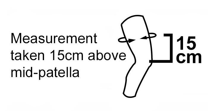 How to measure the circumference of the thigh