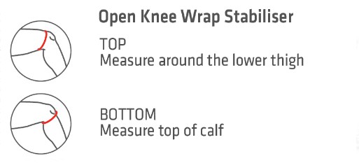 Thermoskin Thermal Open Knee Wrap Stabiliser Fitting